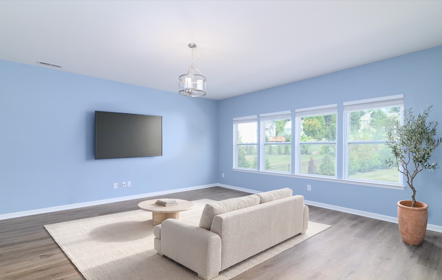 Living room, Indian Land, virtually staged