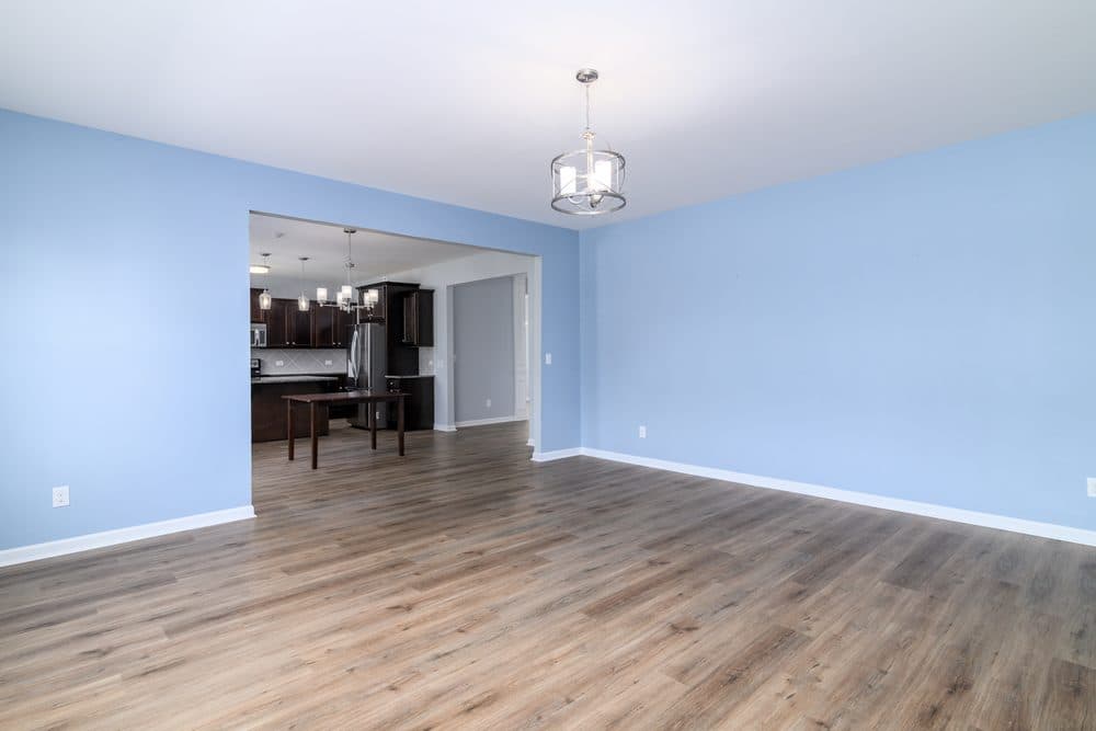 Living room opening into the kitchen, Indian Land, SC listing